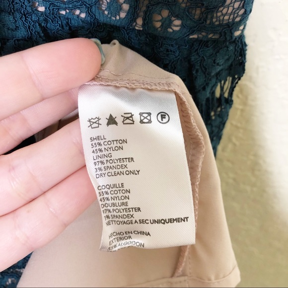 Anthro | Maeve Blue Lace Peplum Dress Size Small - Picture 5 of 6